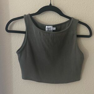 Princess Polly cropped ribbed tank top